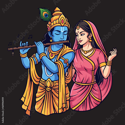 Illustration of RadhaKrishna