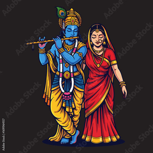 Illustration of RadhaKrishna