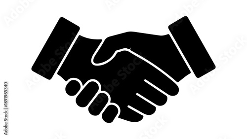 Handshake agreement with transparent background