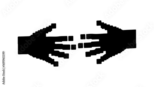 Handshake symbol with transparent background
