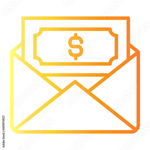 envelope Line Gradient Icon