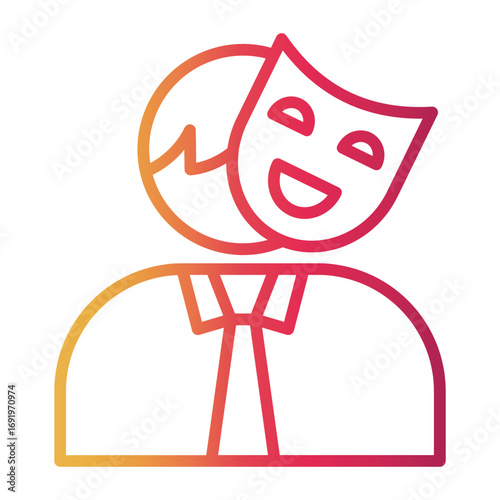 dishonesty Line Gradient Icon
