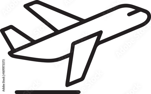 Commercial Aircraft icon Vector Illustration