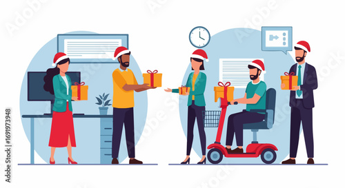 Inclusive Christmas Celebrating Diversity and Gift-Giving in the Workplace, Fostering Joy and Unity During the Holiday Season