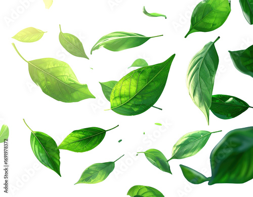 Loose leaf tea blend isolated on transparent background