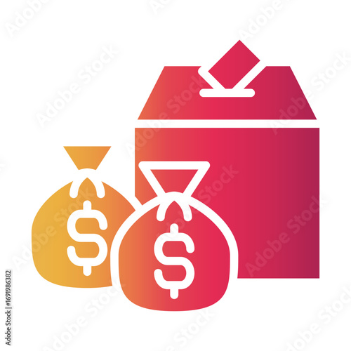 election bribery Gradient icon