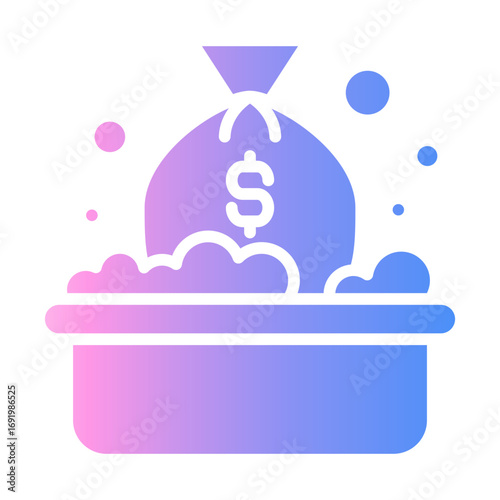 money laundering Gradient icon