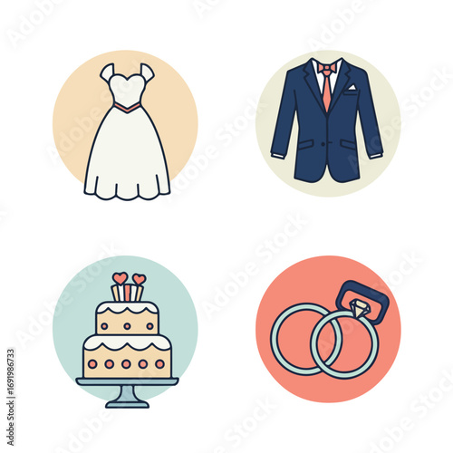 Wedding icon set (1)