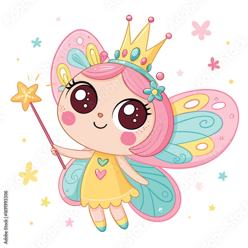 Dynamic Create Bold Stroke Kawaii Fairy Character With Wan Professional Photo