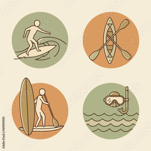 Water Sports Icons