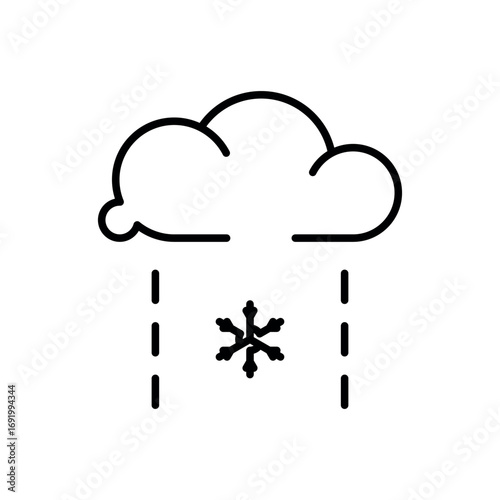 sleet icon vector design template elegant style