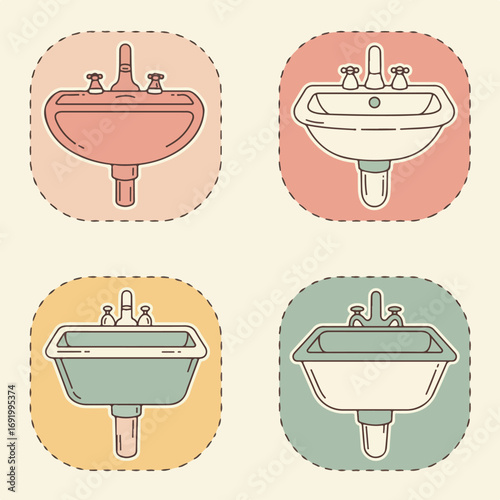 Sink variety in minimalist style