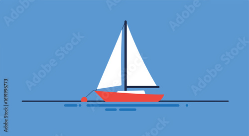 Sailboat afloat