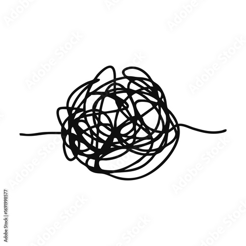 abstract scribble hand drawn element  