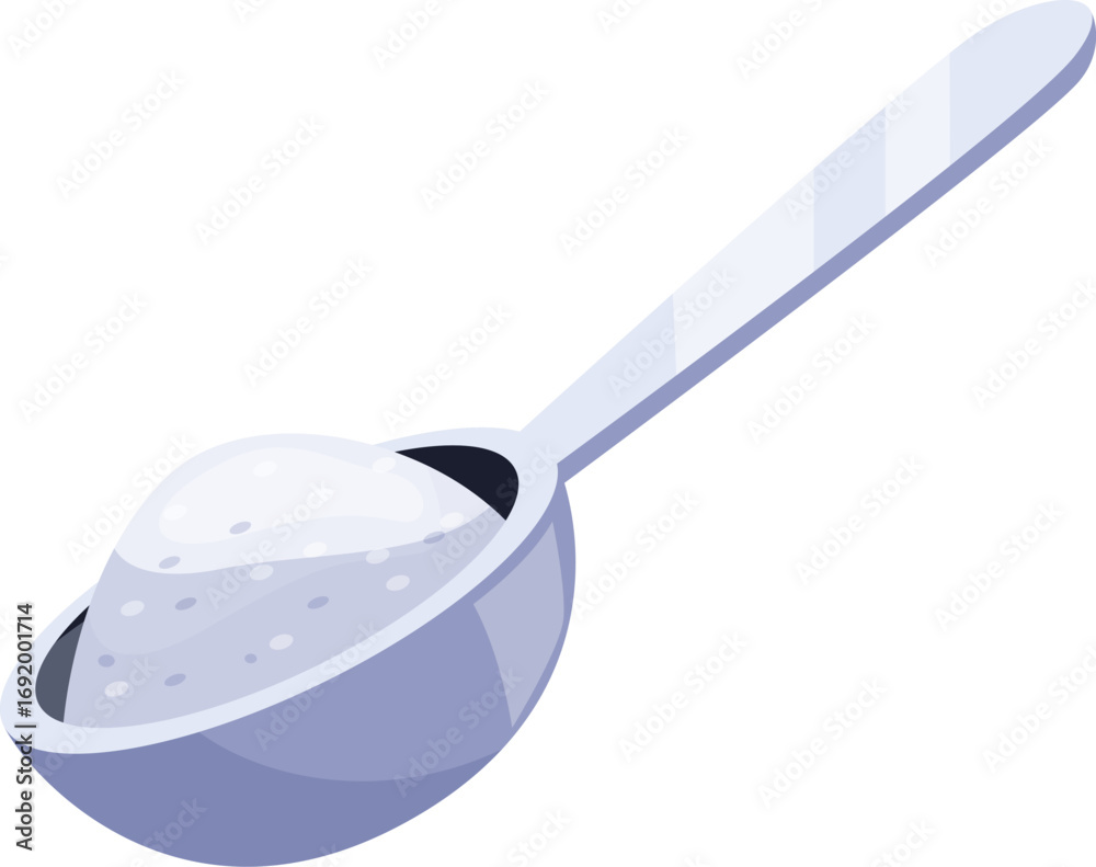custom made wallpaper toronto digitalMetal spoon holding white granulated sugar for cooking and baking
