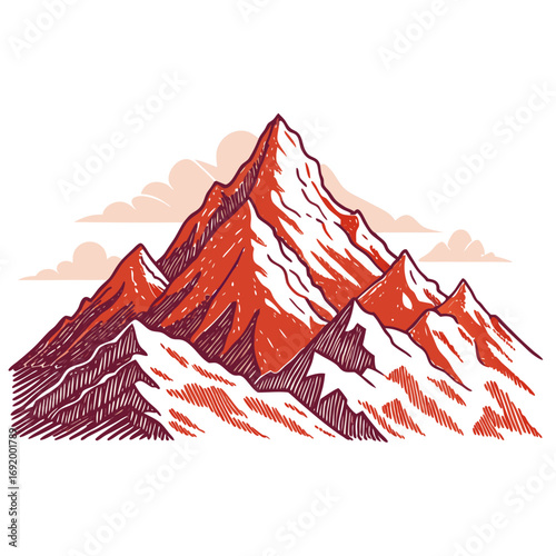 Stunning Create Bold Stroke Pixel Mountain Peak Premium Digital Asset