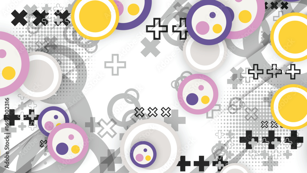 Fototapeta premium Abstract Colorful Circles Vector Background