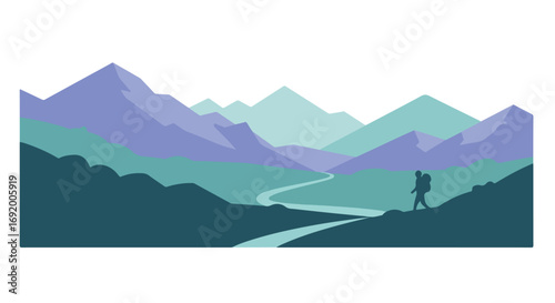 Minimalist mountain hike