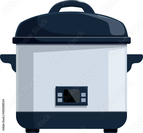 Modern electric multi cooker for making healthy food at home