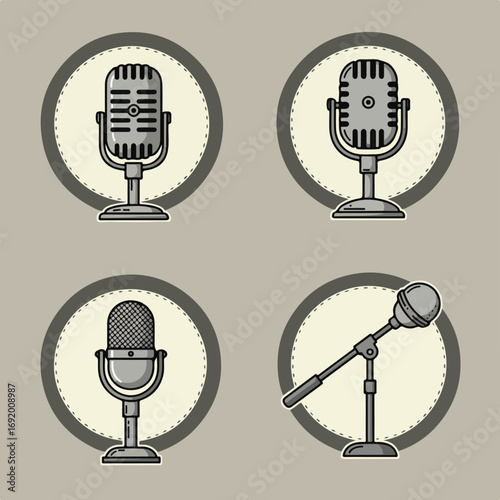 Retro Mic Set