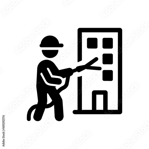 Building Pressure Washing Icon
