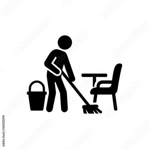 Restaurant Cleaning Service Icon
