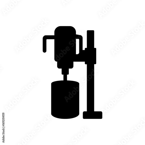 Industrial paint mixer icon