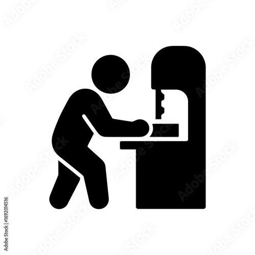 Industrial pressing machine icon
