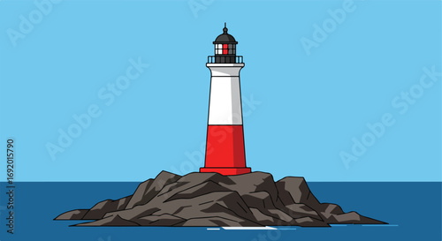 Red & white tower