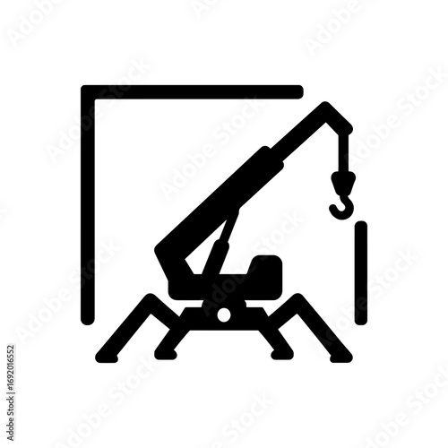 Spider Crane Lifting Icon
