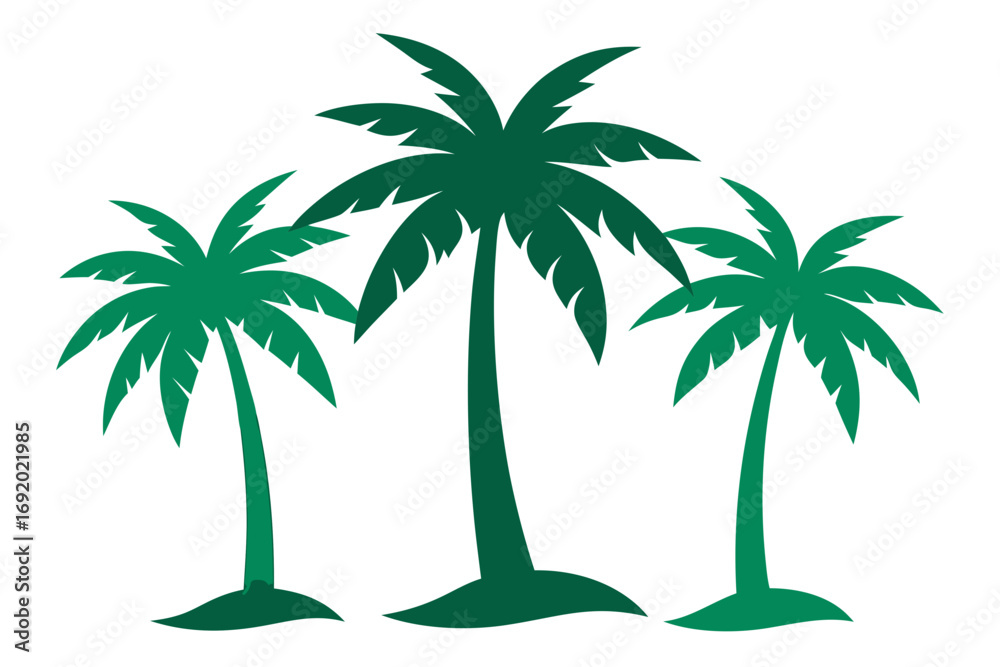 Naklejka premium palm tree vector illustration