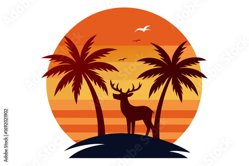 sunset on the beach