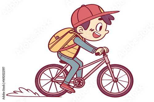 girl on bicycle