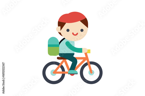 boy with bike
