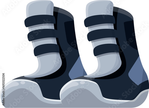 Boxing boots providing ankle support and designed for quick movements in the ring