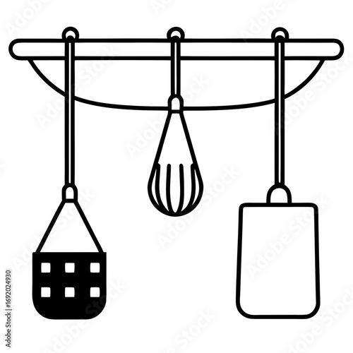 set of kitchen utensils