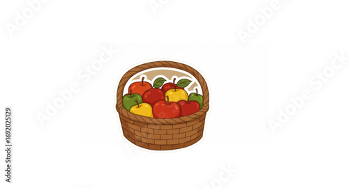 easter eggs in a basket