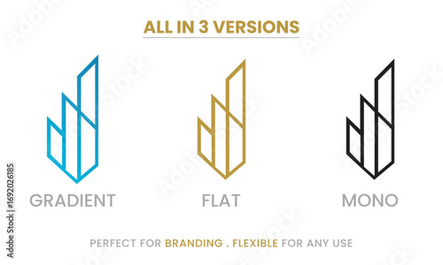 Corporate real estate logo , business & real estate agencies & firms