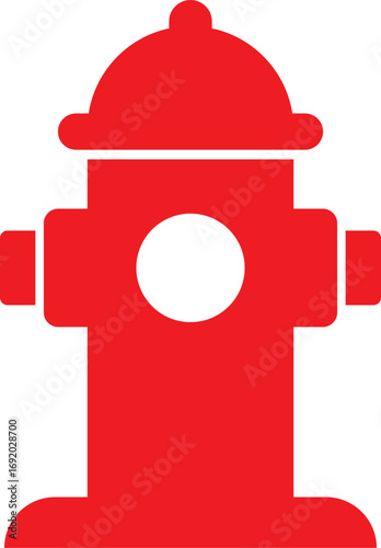 Safety fire hydrant icon on white background