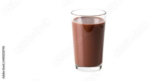 Chocolate milk in glass