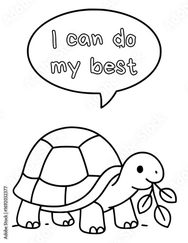 Animal coloring pages with positive affirmations for kids