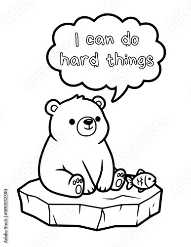 Animal coloring pages with positive affirmations for kids