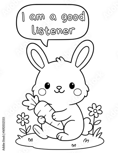 Animal coloring pages with positive affirmations for kids