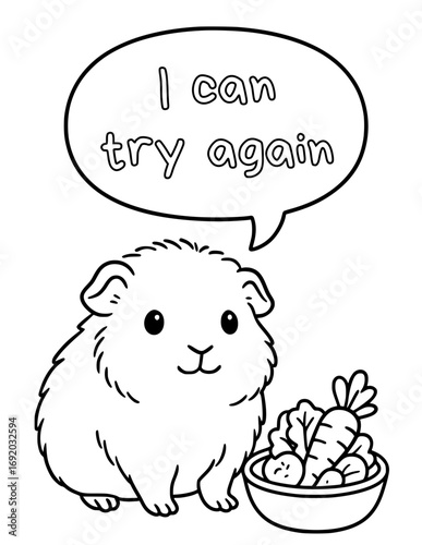 Animal coloring pages with positive affirmations for kids