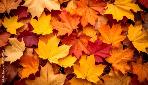 Autumn leaves carpet