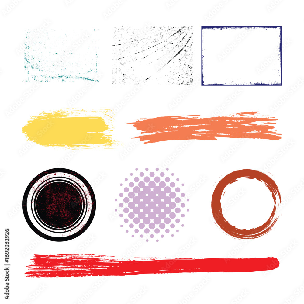 Obraz premium Color Brush Vector Icons, and Graphics Free Download