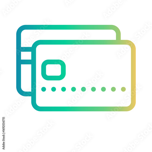 credit card Line Gradient Icon