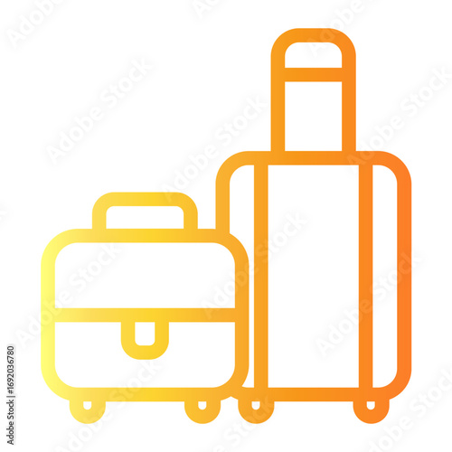 luggage Line Gradient Icon