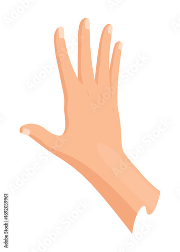 Hands injured skin and procedures of bandaging. First aid for wound. Medicine cure or treatment. First emergency help for human hand trauma
