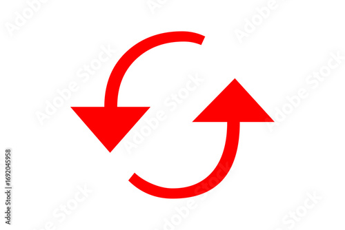 Red arrow for business graph
